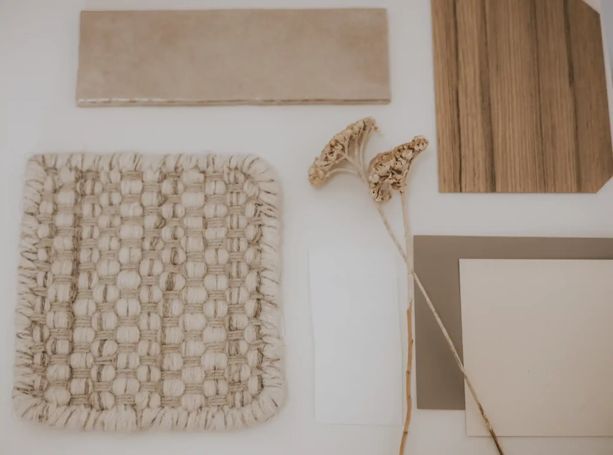 Moodboard Boho Stil in beige Tönen