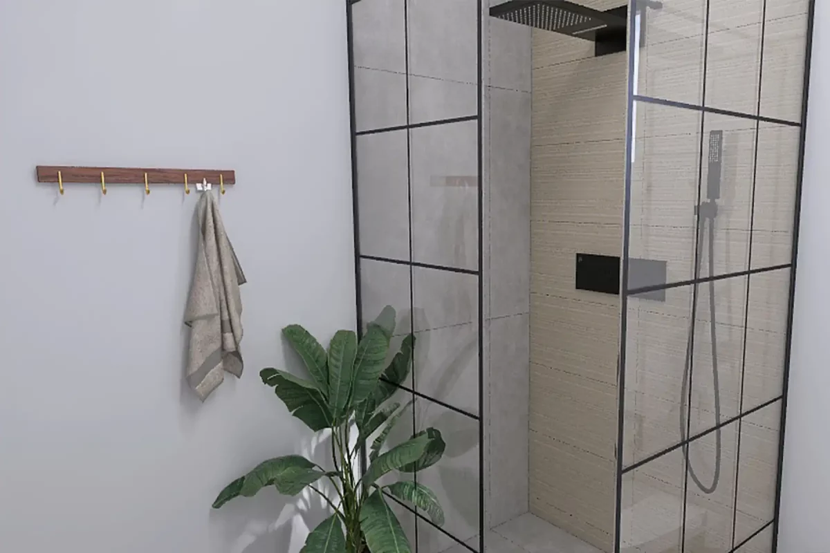 Rendering Badezimmer Dusche