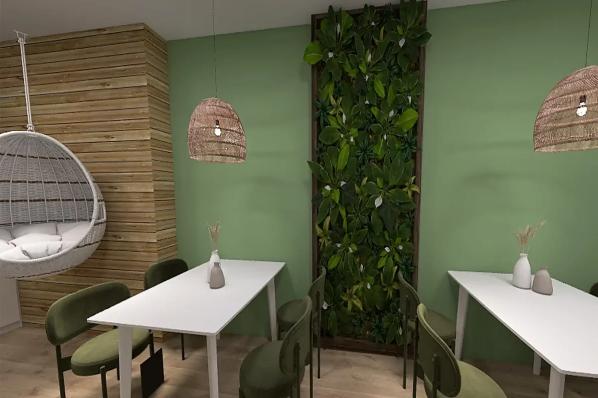 Rendering Pausenraum Mitarbeiter