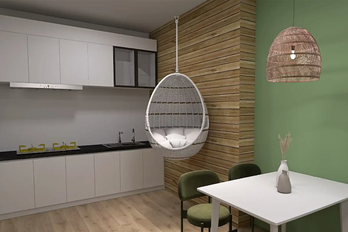 Rendering Pausenraum Mitarbeiter