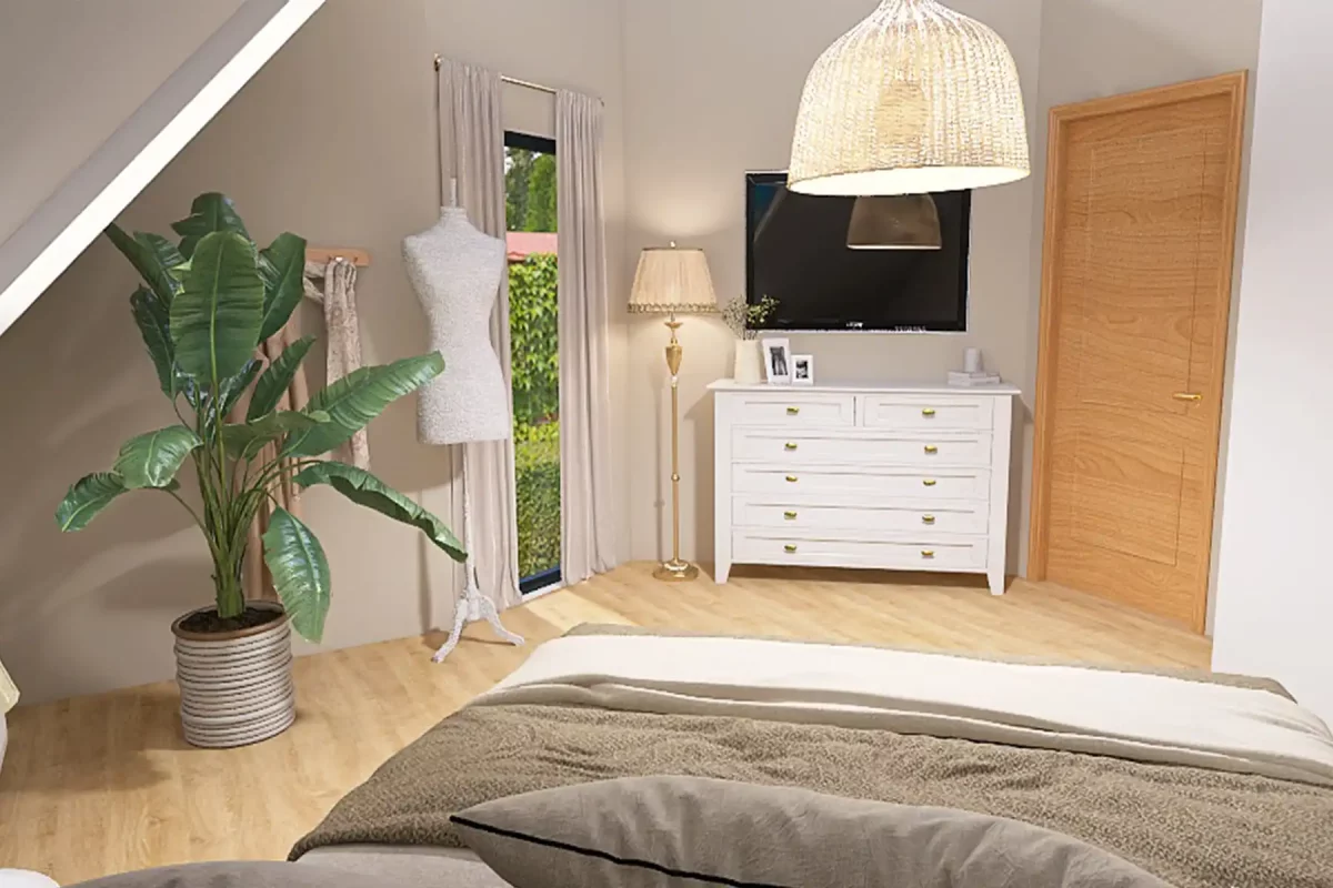Schlafzimmer Nachher Rendering Kommode