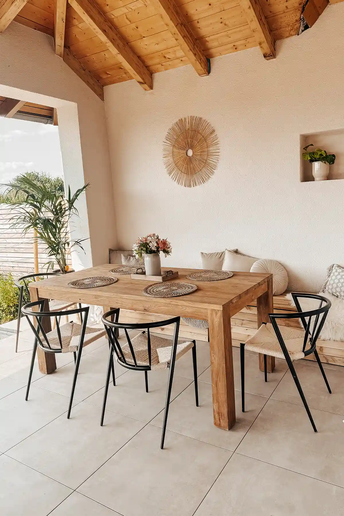 Terasse Sitzecke Essecke Nachher