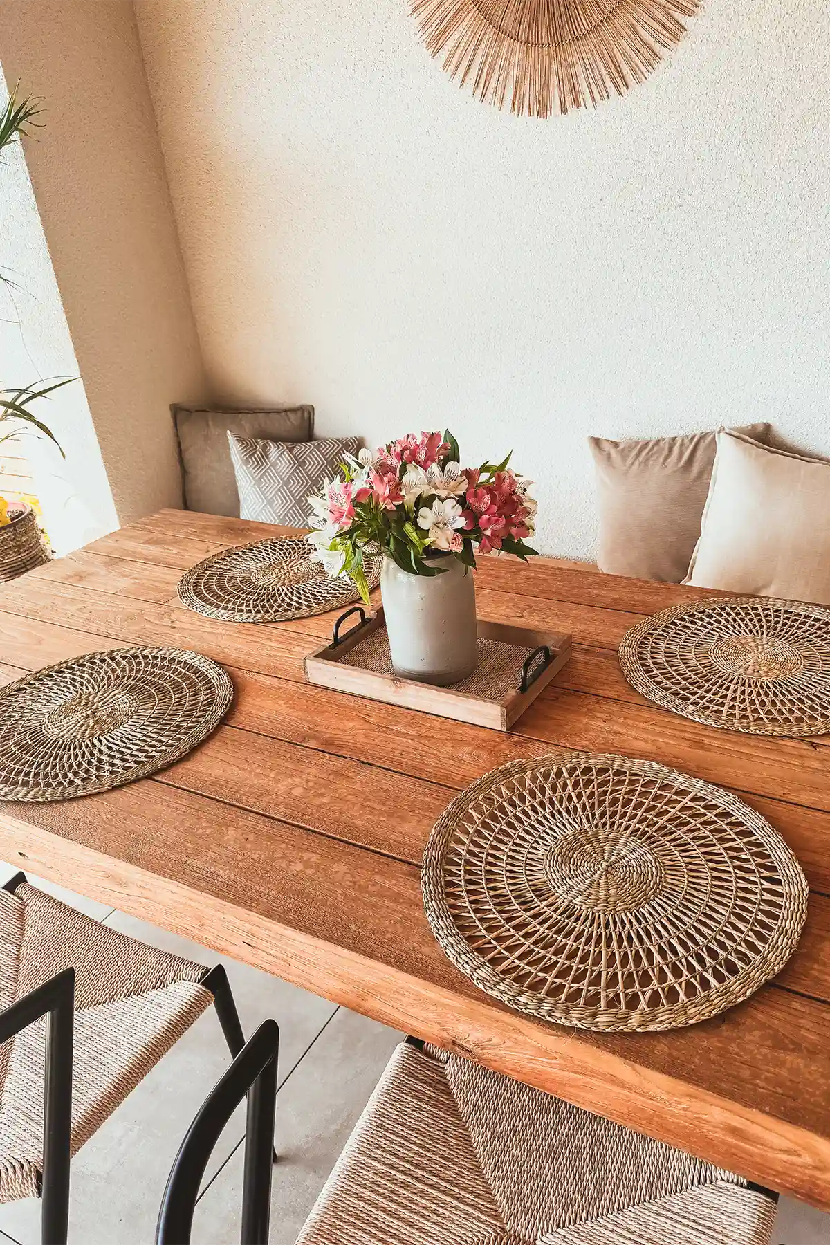 Details Esstisch Terasse